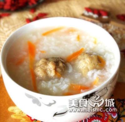 胡萝卜肉丸粥