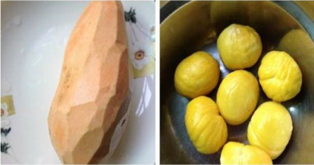 红薯栗子粥步骤1