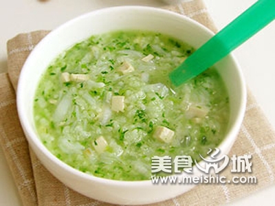 青菜粥的做法