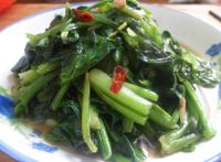 炒菠菜的做法
