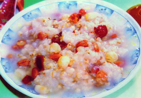 花生莲枣粥