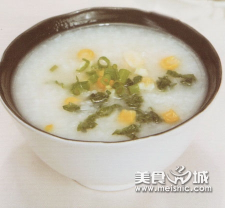 鸡蛋生菜粥