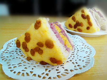 如何制作三色发糕---营养丰富口感松软