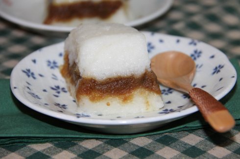 糯米凉糕的图解做法---晶莹玉润，自然质朴