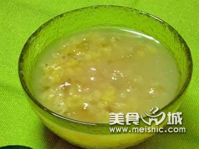 青蒿绿豆粥的做法