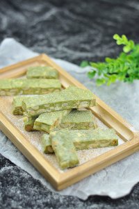 抹茶花生牛轧糖的9步制作方法
