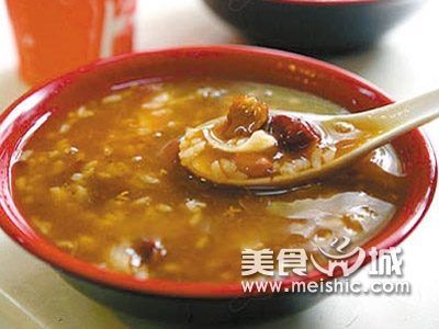 红花桃仁粥