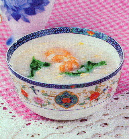 虾仁香芹燕麦粥