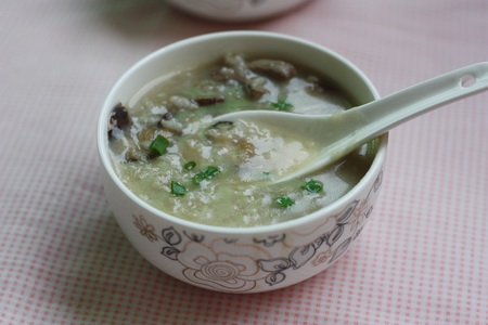 香菇猪肝粥