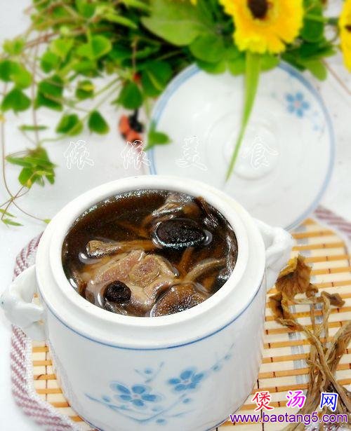 茶树菇排骨汤-的做法(滋润汤水菜谱)