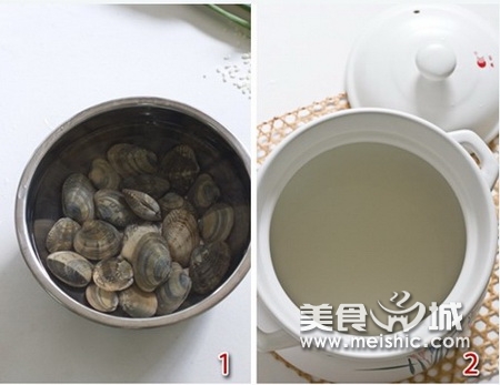 砂锅海鲜粥步骤1-2