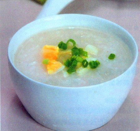 雪梨鸡蛋糯米粥