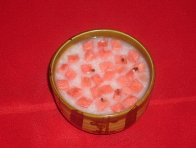 西瓜橘饼粥