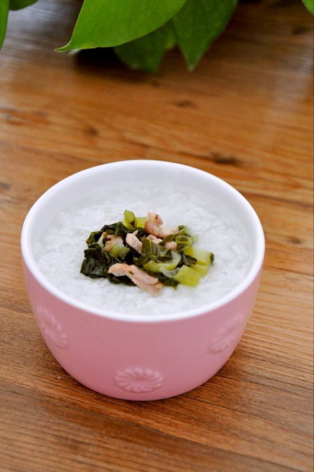雪菜瘦肉粥