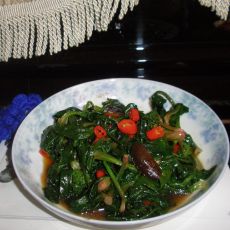 花香茹炒菠菜的做法 花香茹炒菠菜的做法
