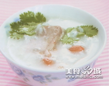 花生猪排粥