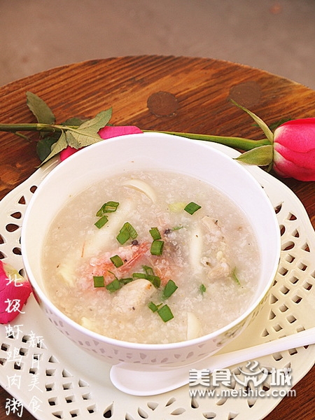 北极虾鸡肉粥