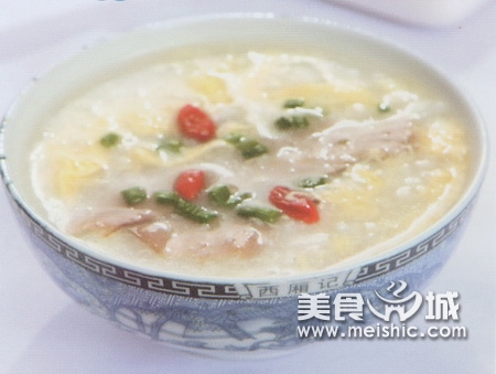 鸡蛋枸杞猪肝粥