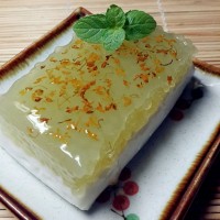 桂花绿西米椰汁糕怎么做