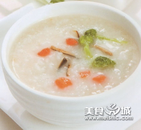 西蓝花香菇粥