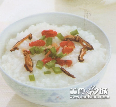 香菇枸杞养生粥