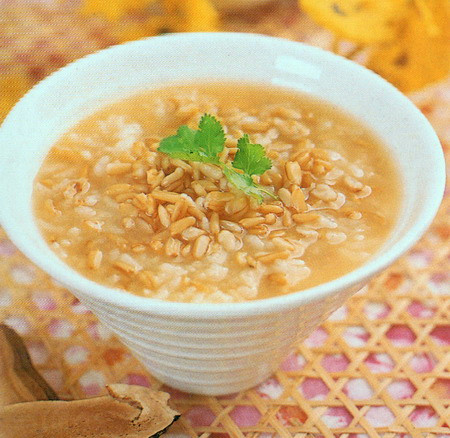 灵芝小麦粥