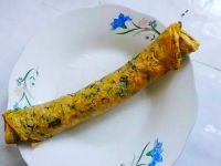 薄公英鸡蛋卷的制作方法