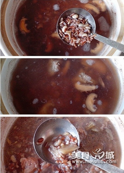 红米眉豆冬菜粥步骤8-10