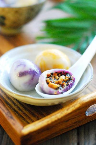 玩味薯香：彩云汤圆的做法
