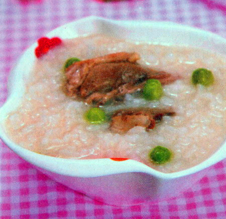 豌豆鸽肉粥