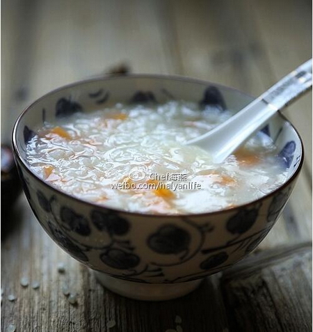 胡萝卜地梨粥