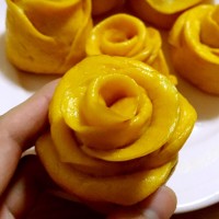 南瓜玫瑰花卷制作全过程有图