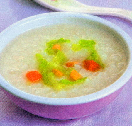 南瓜圆白菜粥