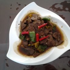 猪肝炒青椒的做法