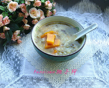 南瓜绿豆粥