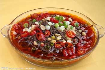 酸辣蕨根粉做法