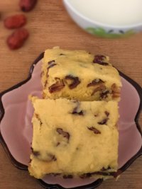 如何制作豆渣红枣糕