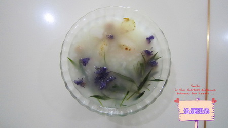 勿忘我花草茶养生粥步骤4