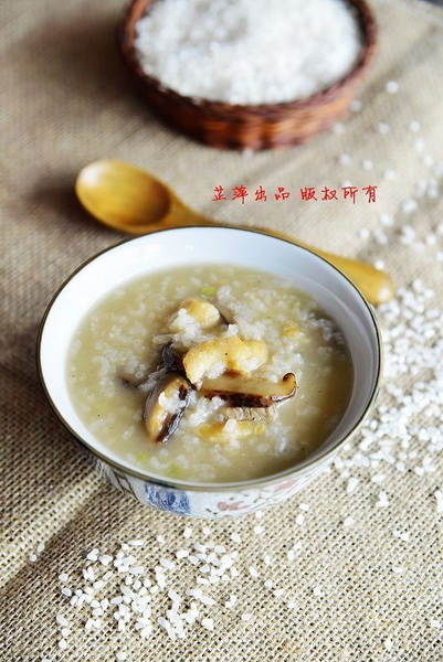 花菇瑶柱干贝粥的做法
