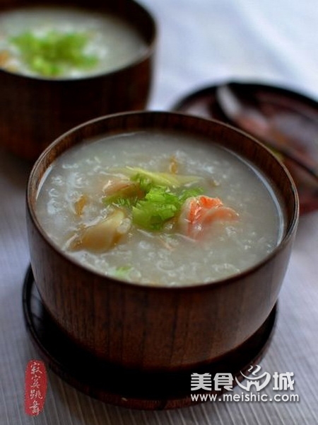 鲍鱼鲜虾粥