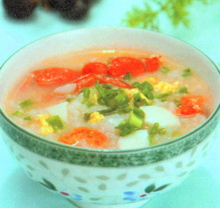 蟹肉鸡蛋粥