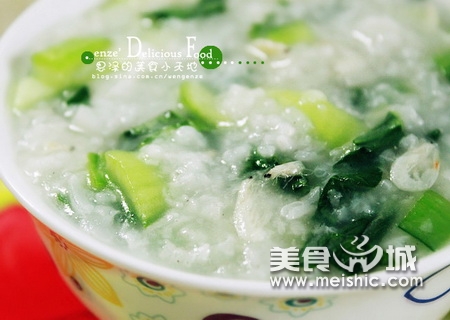 虾米青菜粥