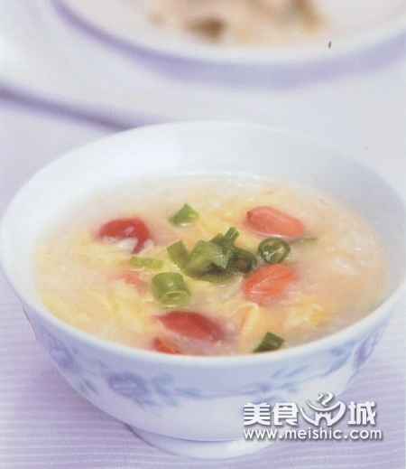 花生蛋糊粥