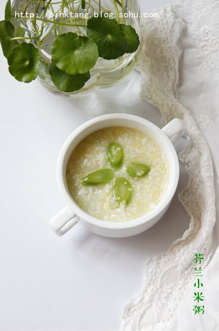 芥兰小米粥