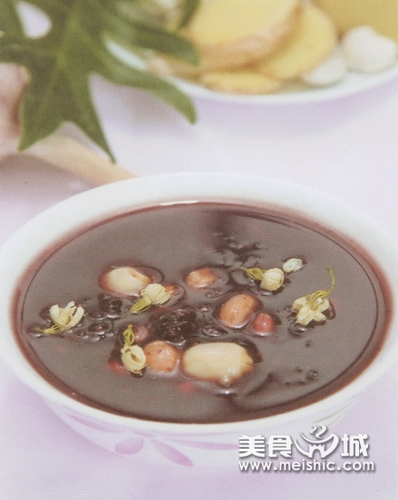 黑米红豆茉莉粥