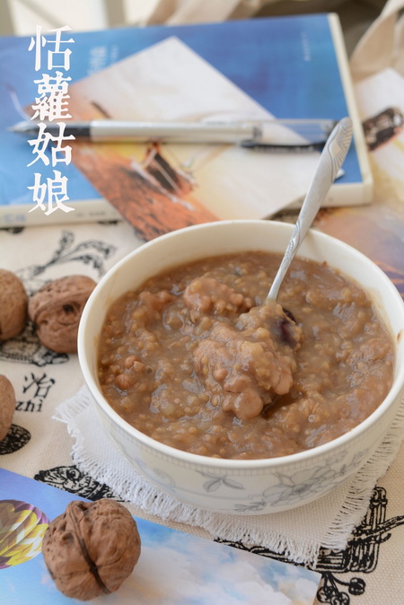 核桃分心木粥
