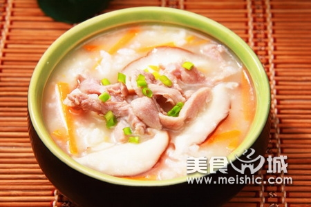 香菇鸭肉粥的做法