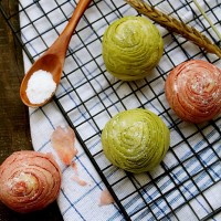 双色螺纹蛋黄酥怎么做