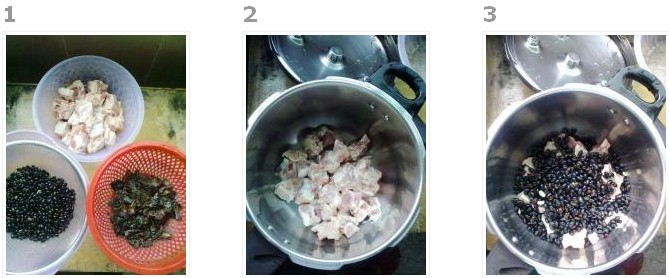 生地黑豆排骨汤