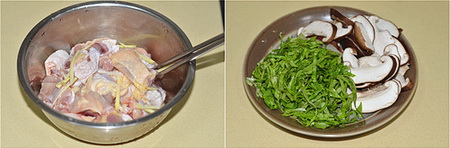 鸡肉香菇粥做法步骤1-2